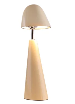 LED Bureaulamp ‘Dot’ Beige kopen | Draadloze Tafellamp op Accu met Kleurstanden | Chique Living