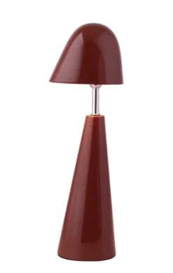 LED Bureaulamp ‘Dot’ Burgundy kopen | Draadloze Tafellamp op Accu met Kleurstanden | Chique Living