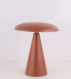 LED Bureaulamp ‘Mushie’ Auburn kopen | Draadloze Tafellamp op Accu met Kleurstanden | Chique Living