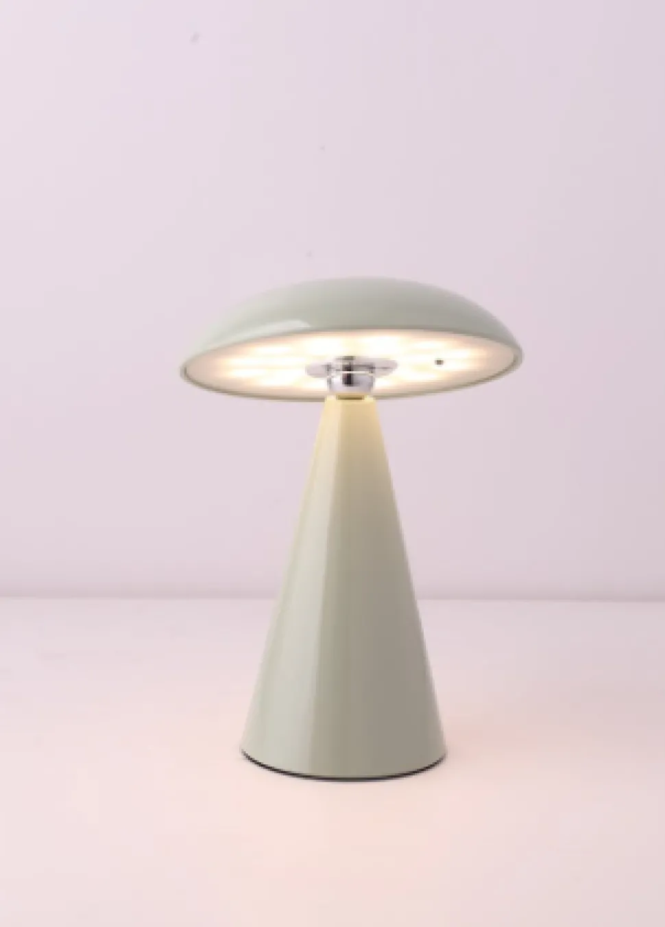 LED Bureaulamp ‘Mushie’ Groen kopen | Draadloze Tafellamp op Accu met Kleurstanden | Chique Living