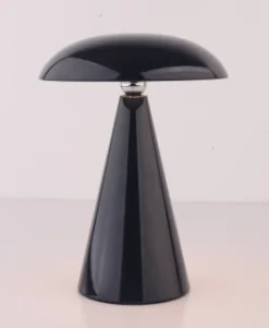 LED Bureaulamp ‘Mushie’ kopen | Draadloze Tafellamp op Accu met Kleurstanden | Zwart | Chique Living