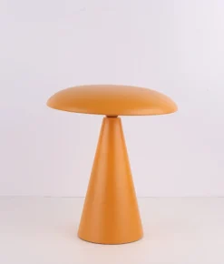 LED Bureaulamp ‘Mushie’ Mat Oker kopen | Draadloze Tafellamp op Accu met Kleurstanden | Chique Living