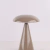 LED Bureaulamp ‘Mushie’ Taupe kopen | Draadloze Tafellamp op Accu met Kleurstanden | Chique Living