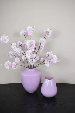 Lila Vaas ‘Tugela’ – Glazen Vaas in 2 Maten | Vase The World