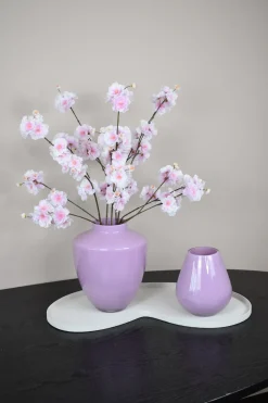 Lila Vaas ‘Tugela’ – Glazen Vaas in 2 Maten | Vase The World