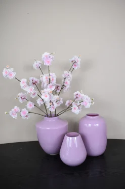 Lila Vaas ‘Tugela’ – Glazen Vaas in 2 Maten | Vase The World