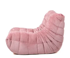 Lounge Fauteuil Romy Roze – Comfortabele Loungefauteuil in Zachte Stof