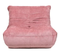 Lounge Fauteuil Romy Roze – Comfortabele Loungefauteuil in Zachte Stof