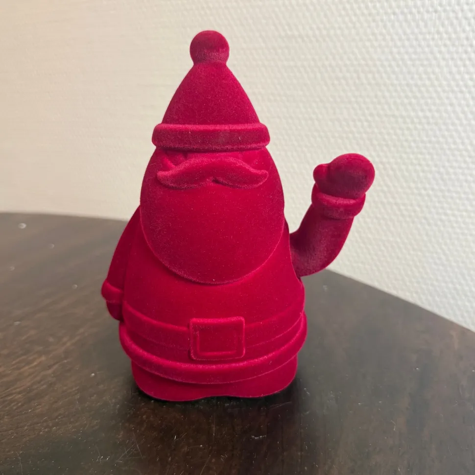 Lucky Santa | Velvet Rood | 17cm | Chique-Living
