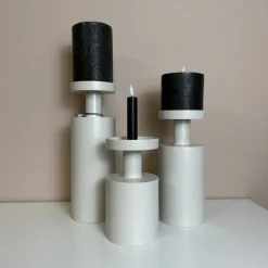 Luxe Beige Kandelaar | Vase The World | Verkrijgbaar in 3 maten | Chique-Living