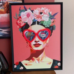 Neon LED Schilderij | Vrouw | 63x88x3,7cm | Chique-Living