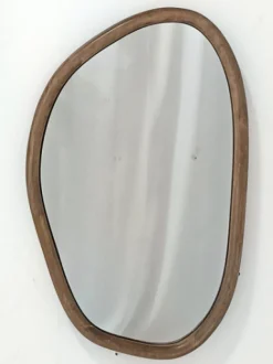 Organische Vorm Spiegel 38,5×62 cm – Houten Lijst | Chique-Living
