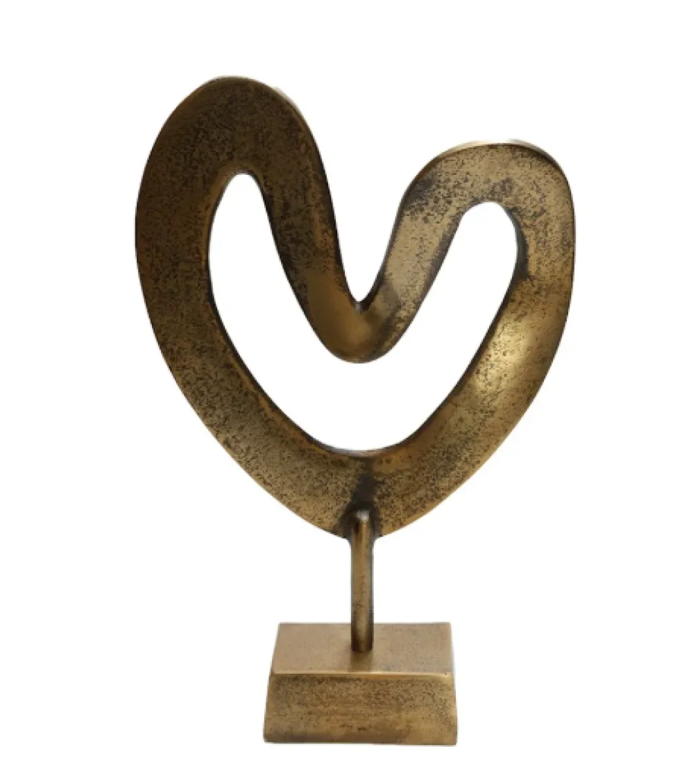 Ornament 'Casa Nova' Aged Brass | Vase The World | L26 x B7 x H37 cm | Chique-Living