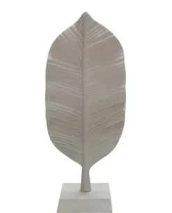 Ornament 'Feather Lorena' Ivory | Vase The World | L10 x B14 x H30 cm | Chique-Living