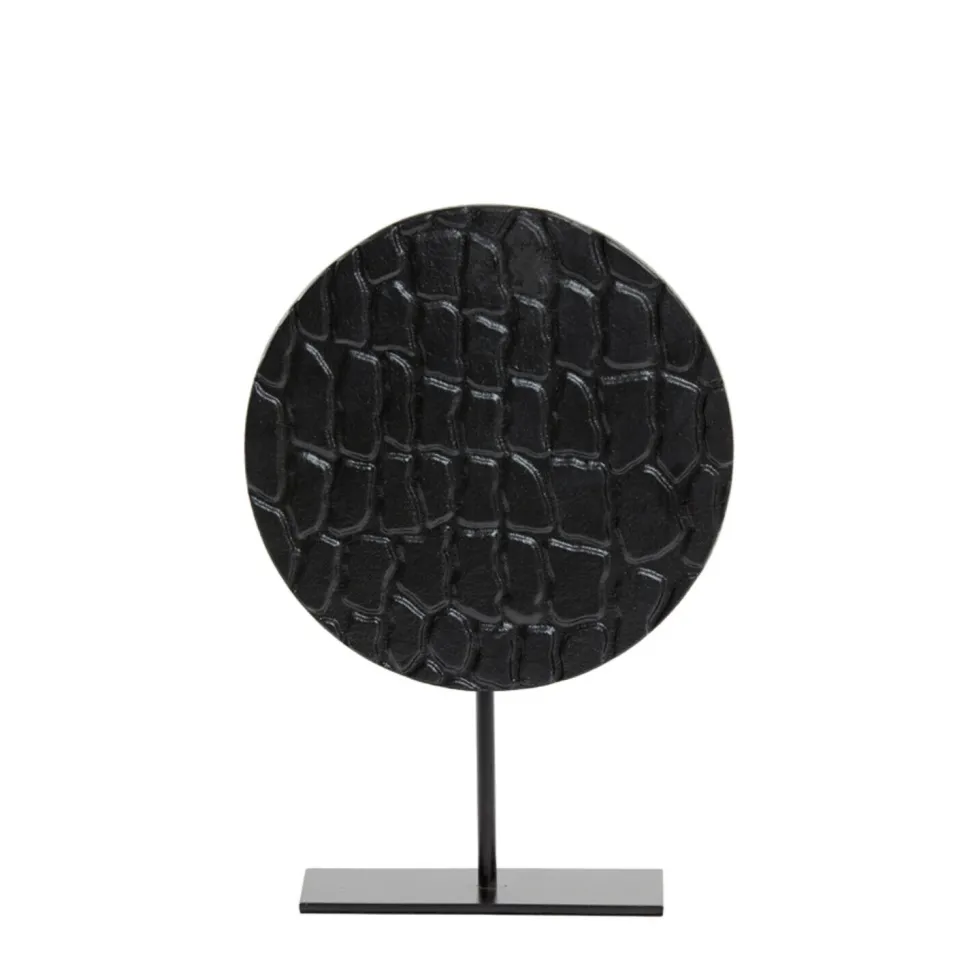 Ornament Op Voet 'Persega' | Zwart | Light & Living | Verkrijgbaar in 2 maten | Chique-Living