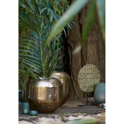 Ornament Op Voet 'Persega' | Light & Living | Zwart/Goud | 36x7,5x51,5 cm | Chique-Living