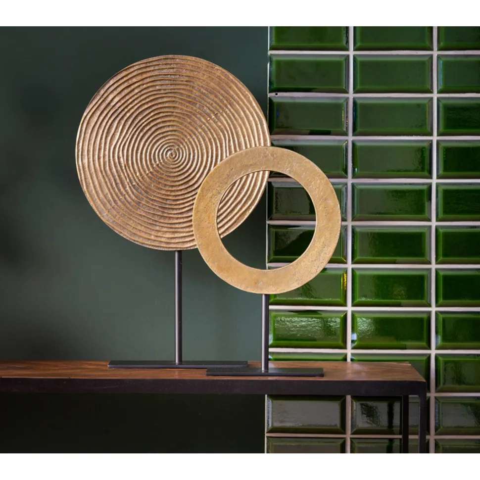 Ornament Op Voet 'Rawas' | Light & Living | Zwart/Goud | Verkrijgbaar in 2 maten | Chique-Living