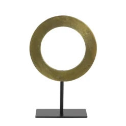 Ornament Op Voet 'Waiwo' | Light & Living | Goud/zwart | Verkrijgbaar in 2 maten | Chique-Living