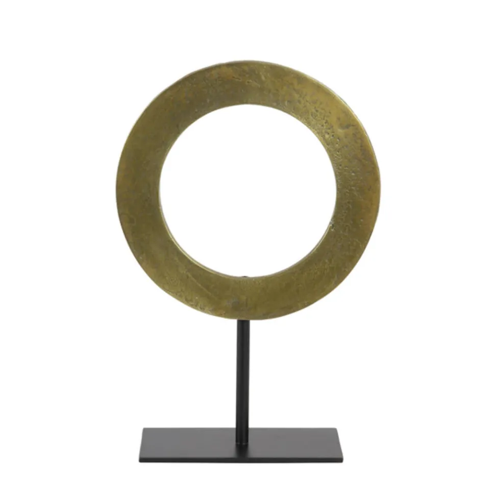 Ornament Op Voet 'Waiwo' | Light & Living | Goud/zwart | Verkrijgbaar in 2 maten | Chique-Living