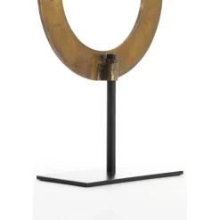 Ornament Op Voet 'Waiwo' | Light & Living | Goud/zwart | Verkrijgbaar in 2 maten | Chique-Living