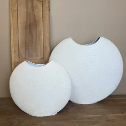 Ovale Vaas Ivory Structure | In 2 maten | Chique-Living