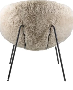 Pluche Fauteuil Off White | 72x75x75cm | Chique-Living