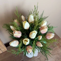 Real Touch Kunst Tulpen Boeket | Nude | 20 Tulpen | Chique-Living