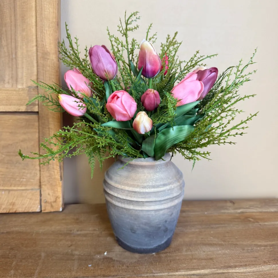 Real Touch Tulpen Boeket | 15 Tulpen | Met of zonder Vaas | Chique-Living