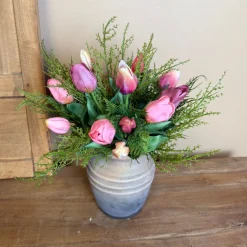 Real Touch Tulpen Boeket | 15 Tulpen | Met of zonder Vaas | Chique-Living
