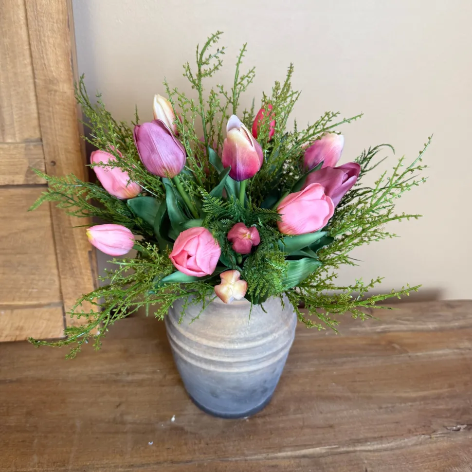 Real Touch Tulpen Boeket | 15 Tulpen | Met of zonder Vaas | Chique-Living