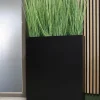 Rechthoekige Bloembak Matte Zwart | Vase The World | L74 x B23 x H92 cm | Chique-Living