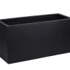 Rechthoekige Bloempot Mat Zwart | Vase The World | L80 x B30 x H40cm | Chique-Living