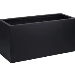 Rechthoekige Bloempot Mat Zwart | Vase The World | L80 x B30 x H40cm | Chique-Living