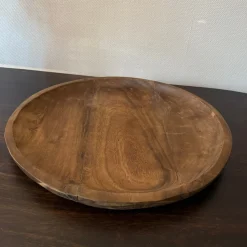 Rond Houten Dienblad | Walnoot | In 2 maten | Chique-Living