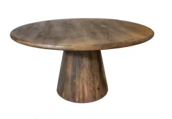 Ronde Eettafel 'Bora' | Walnoot Bruin | 150cm | Chique-Living
