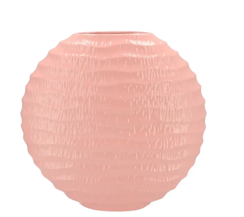 Roze Ovale Vaas ‘Lima’ – Aardewerk in 2 Maten | Chique-Living