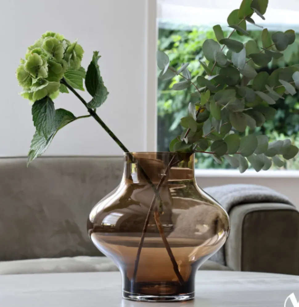Ruvuma Vaas Smoke Brown – Vase The World | In 2 maten