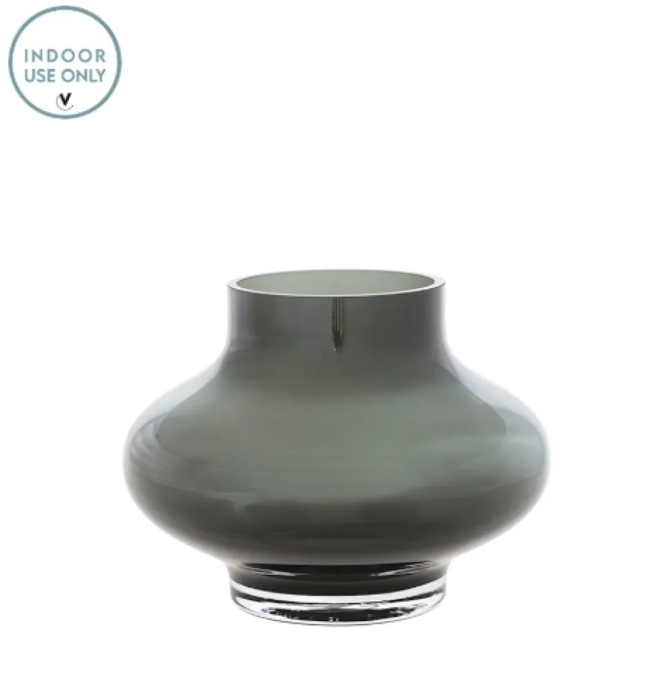 Ruvuma Vaas Smoke Grey – Vase The World | In 2 maten
