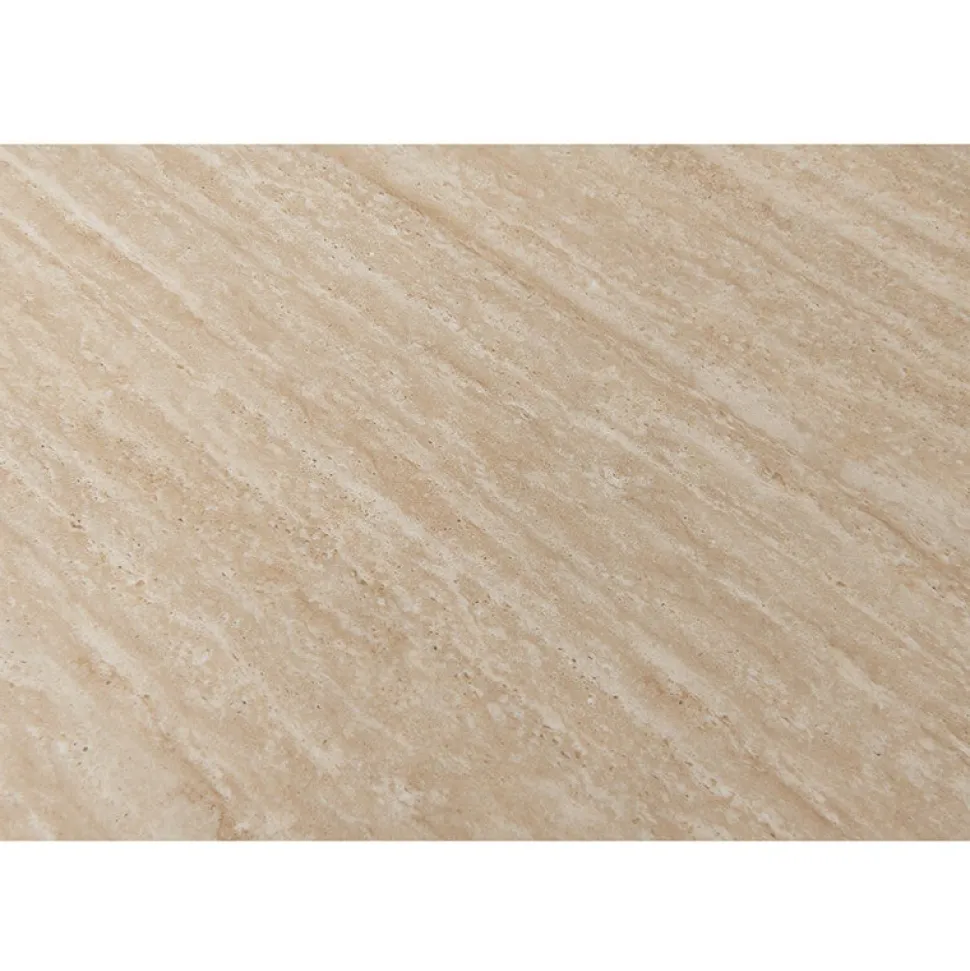 Salontafel Travertin Keramiek – Luxe Design Ø50 cm | Chique-Living