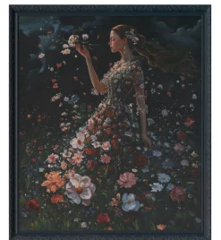 Schilderij ‘Lentekind’ 70×90 cm – Met Luxe Lijst | Chique-Living