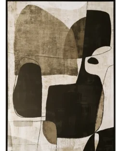Schilderij ‘Organisch’ kopen | Moderne Wanddecoratie 80x120cm met Houten Lijst | Chique Living
