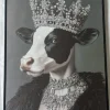 Schilderij Royal Cow 60×80 cm – Met Frame | Chique-Living