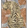 Schilderij ‘Tijger Jungle’ kopen | Luxe Dierenschilderij met Zwarte Lijst 60x80cm | Chique Living