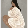 Schilderij Vrouw Abstract 60×80 cm – Houten Frame | Chique-Living