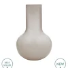 Seim Vaas Matte Beige – Ø25,5 x H37 cm | Glazen designvaas