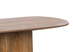 Side Table Salvator 140 cm – Ovale Wandtafel Mangohout Bruin | Livingfurn