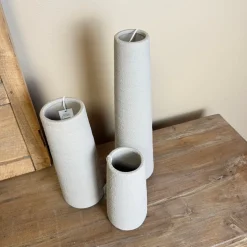 Smalle Vaas ‘Karin’ | Taupe | In 3 maten | Chique-Living