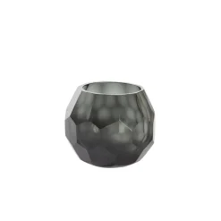 Smoke Windlicht ‘Eliza’ | Glas Grijs | Light & Living | Verkrijgbaar in 2 maten | Chique-Living