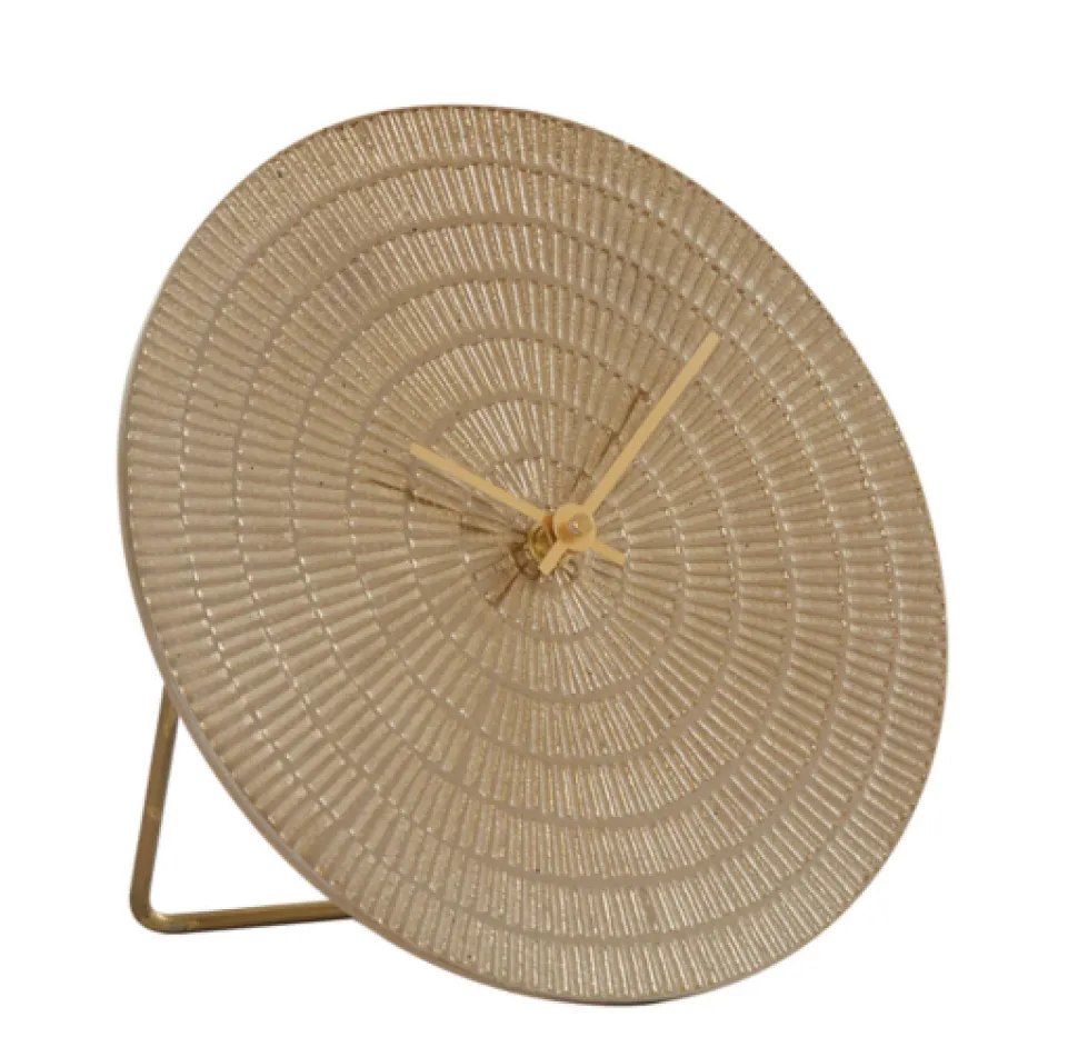 Staande Klok 'BOJANO' | Goud | Ø20,5 cm | Chique-Living