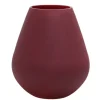 Tasman Vaas / Windlicht | Dark Matte Violet | Ø18 x H20cm | Chique-Living